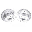 PowerStop Evolution Drilled Slotted Rotors Pair Rear For Mazda 3