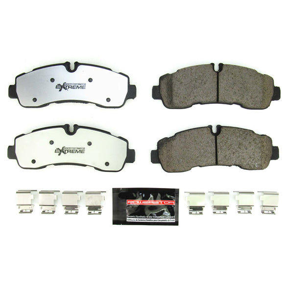 PowerStop Z36 Truck And Tow Carbon-Fiber Ceramic Brake Pads With Hardware