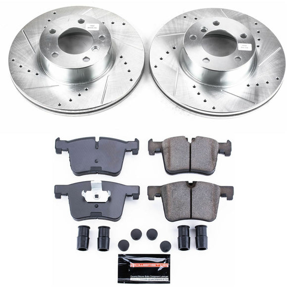 PowerStop Z23 Daily Driver Carbon-Fiber Ceramic Brake Pad and Drilled & Slotted