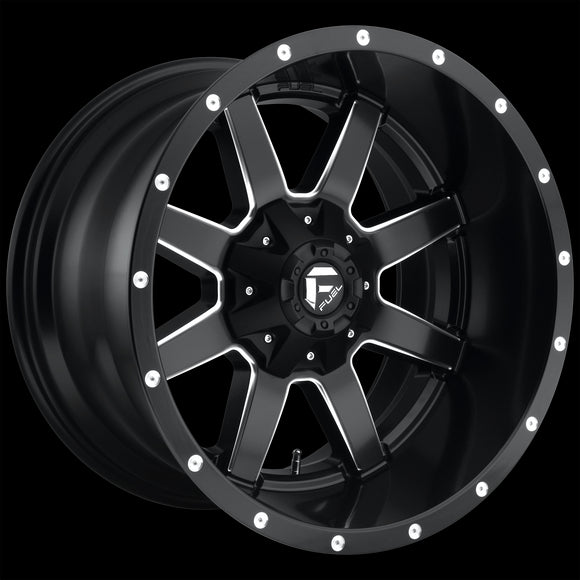 17X6.5 Fuel D538 Maverick Matte Black Milled 8X200 ET-140 wheel/rim