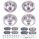 PowerStop OE Stock Replacement Low-Dust Ceramic Brake Pad and Rotor Kit