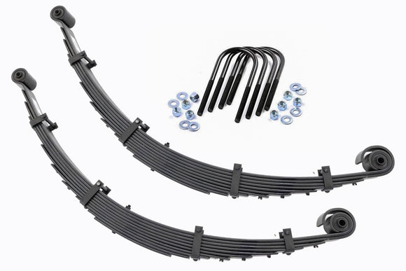 Rough Country Front Leaf Springs 8" LiftPair For Ford Super Duty 4WD 99-04