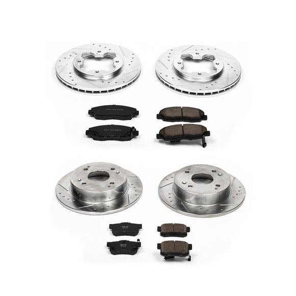 PowerStop Z23 Daily Driver Carbon-Fiber Ceramic Brake Pad and Drilled & Slotted
