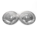 PowerStop Evolution Drilled Slotted Rotors Pair Front For Nissan Pathfinder