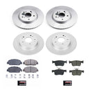 PowerStop Genuine Geomet Coated Rotor and Low-Dust Ceramic Brake Pad Kit