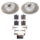 PowerStop Semi-Coated Rotor and Low-Dust Ceramic Brake Pad Kit