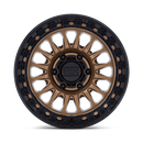 18x9 KMC KM552 IMS Matte Bronze With Gloss Black Lip 8x180 ET0 CB124.2 Wheel Rim