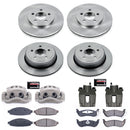 PowerStop OE Stock Replacement Low-Dust Ceramic Brake Pad, Rotor and Caliper Kit