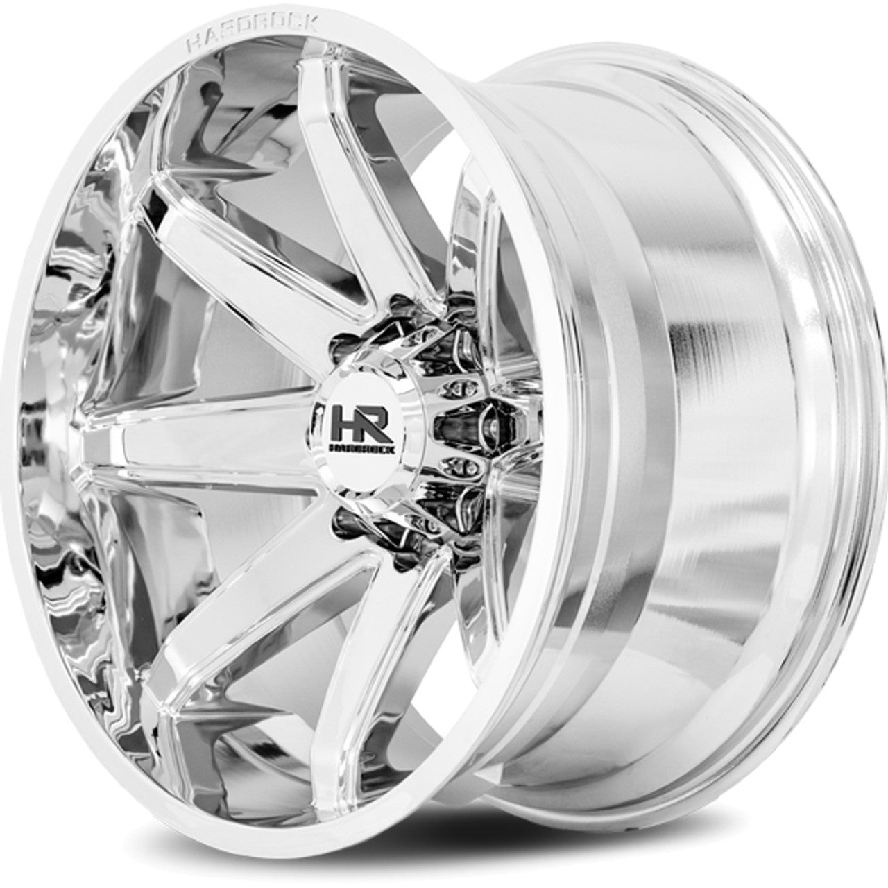 20x10 Hardrock Painkiller XPosed Chrome 8x180 ET-19 wheel/rim