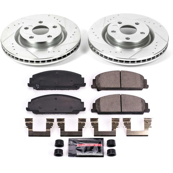 PowerStop Z23 Daily Driver Carbon-Fiber Ceramic Brake Pad and Drilled & Slotted