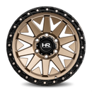 17x9 Hardrock H106 Matte Bronze-Black 6x139.7 ET-12 wheel/rim