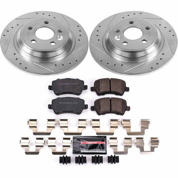 PowerStop Z23 Daily Driver Carbon-Fiber Ceramic Brake Pad and Drilled & Slotted