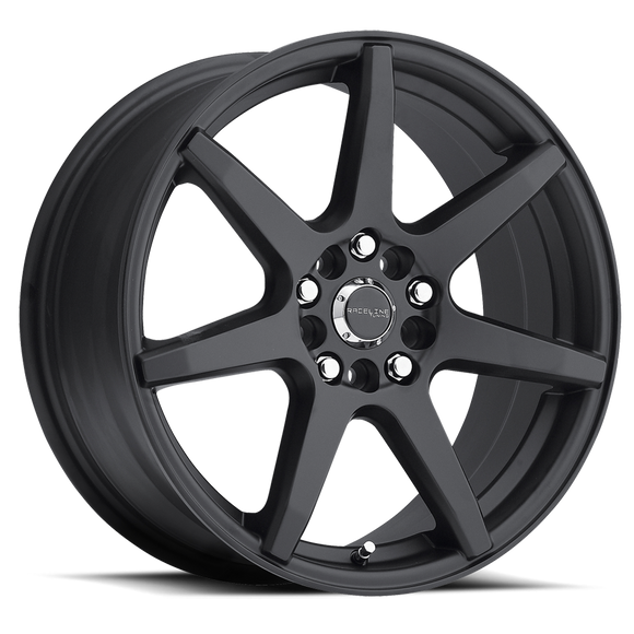 17x7.5 Raceline 131B Satin Black 5x112 5x120 ET40 Wheel Rim