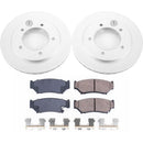 PowerStop Genuine Geomet Coated Rotor and Low-Dust Ceramic Brake Pad Kit