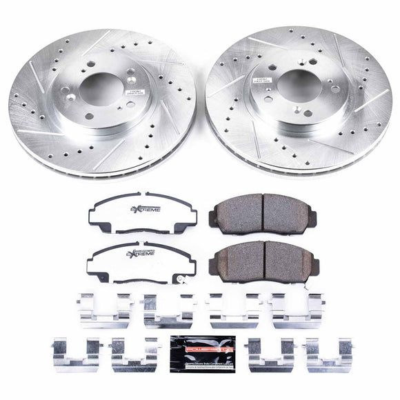 PowerStop Z26 Street Performance Ceramic Brake Pad and Drilled & Slotted Rotor K