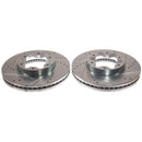 PowerStop Evolution Drilled Slotted Rotors Pair Front For Ford Transit-150