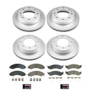 PowerStop Genuine Geomet Coated Rotor and Low-Dust Ceramic Brake Pad Kit
