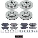 PowerStop OE Stock Replacement Low-Dust Ceramic Brake Pad and Rotor Kit