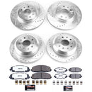 PowerStop Z36 Carbon-Fiber Ceramic Brake Pad with Drilled and Slotted Rotor Kit