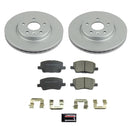 PowerStop Genuine Geomet Coated Rotor and Low-Dust Ceramic Brake Pad Kit