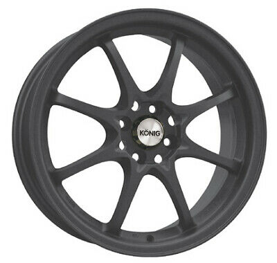 15x6.5 Konig Helium Matte Black 4x100 ET40 Wheel Rim