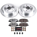 PowerStop Z36 Carbon-Fiber Ceramic Brake Pad with Drilled and Slotted Rotor Kit