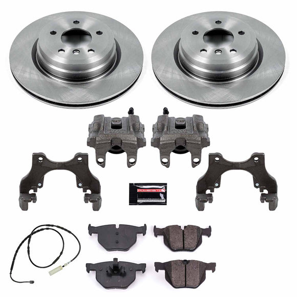 PowerStop OE Stock Replacement Low-Dust Ceramic Brake Pad, Rotor and Caliper Kit