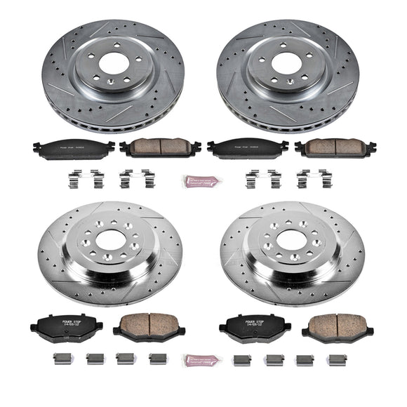 PowerStop Z23 Daily Driver Carbon-Fiber Ceramic Brake Pad and Drilled & Slotted