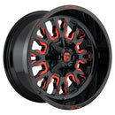 20x10 Fuel Off-Road D612 Stroke Gloss Black Red Tinted Clear 6x135 ET-19 Wheel