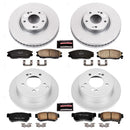 PowerStop Genuine Geomet Coated Rotor and Low-Dust Ceramic Brake Pad Kit
