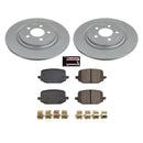 PowerStop Genuine Geomet Coated Rotor and Low-Dust Ceramic Brake Pad Kit