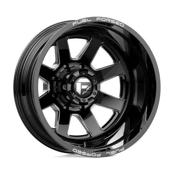 22x8.25 Fuel Off-Road DE09 FF09D Matte Black Milled 8x200 ET-202 CB142 Wheel Rim