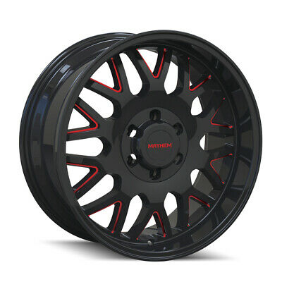 20X10 Mayhem Tripwire Black-Red Wheel/Rim 8x170 ET-19 8110-2170BTR