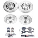 PowerStop Z23 Daily Driver Carbon-Fiber Ceramic Brake Pad and Drilled & Slotted
