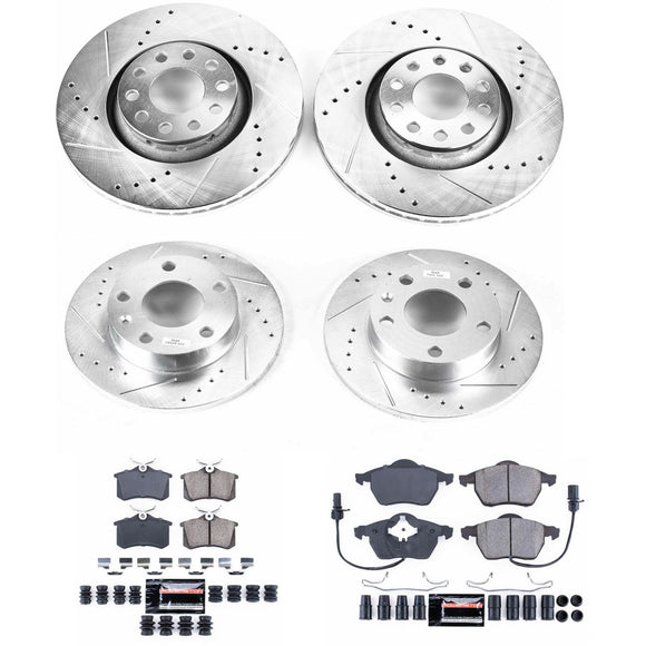 PowerStop Z23 Daily Driver Carbon-Fiber Ceramic Brake Pad and Drilled & Slotted