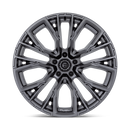 22x12 Fuel Off-Road D848 Rebar Gray 5x127 ET-44 CB71.5 Wheel Rim