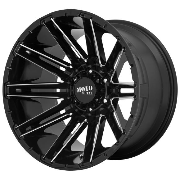 20X9 Moto Metal MO998 KRAKEN Gloss Black Milled 8X180 ET0 wheel/rim