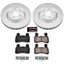 PowerStop Genuine Geomet Coated Rotor and Low-Dust Ceramic Brake Pad Kit