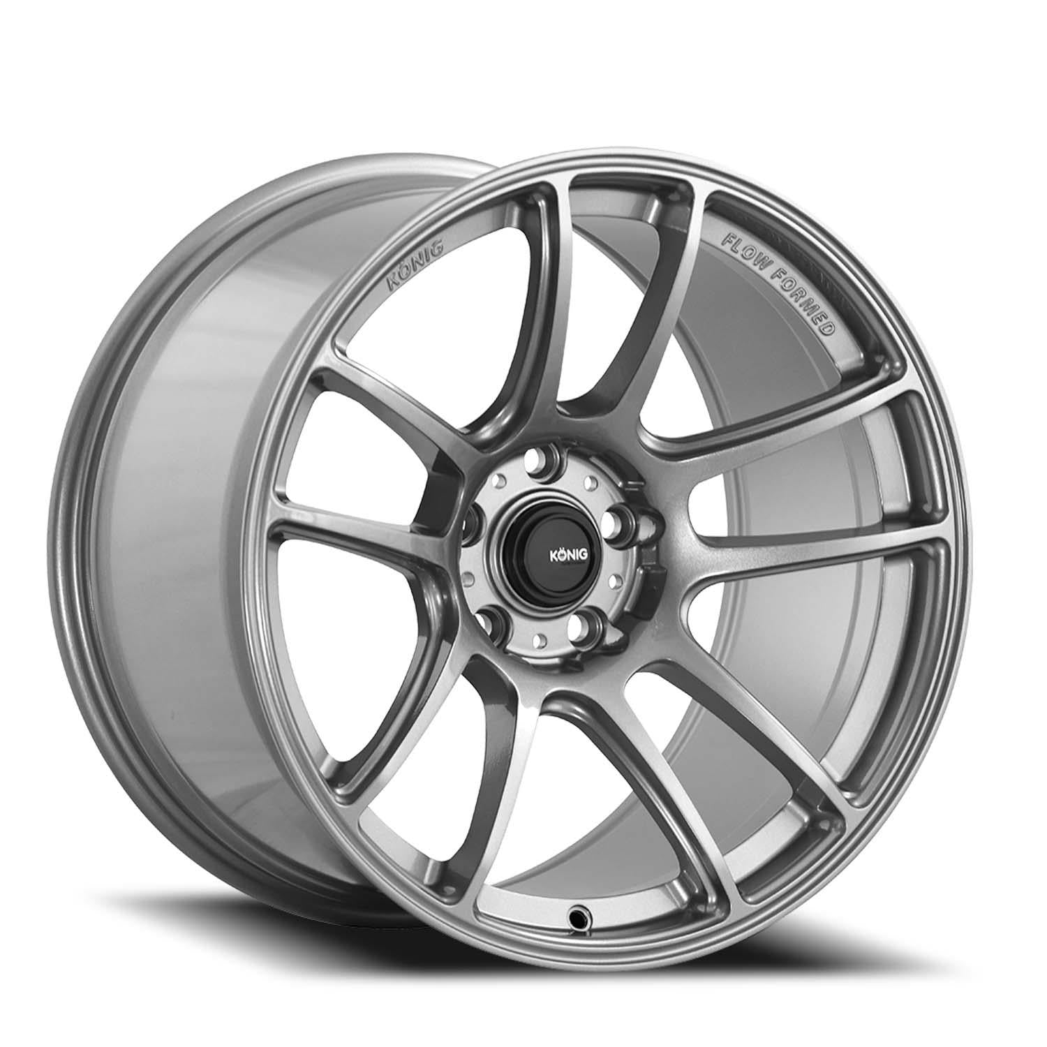 18x8.5 Konig Heliogram Titanium Metallic 5x114.3 5x4.5 ET42 Wheel Rim