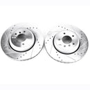 PowerStop Evolution Drilled Slotted Rotors Pair Rear For BMW 545i
