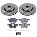 PowerStop OE Stock Replacement Low-Dust Ceramic Brake Pad and Rotor Kit
