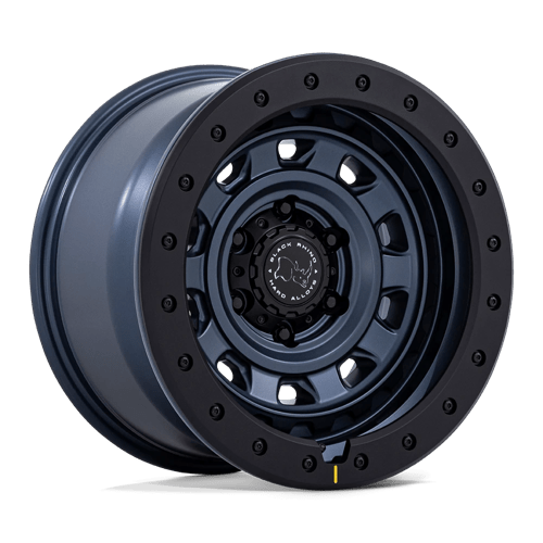 17x9 Black Rhino BR023 Xplorer Metallic Blue Matte Black Lip 6x139.7 ET1 Wheel