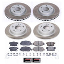 PowerStop Semi-Coated Rotor and Low-Dust Ceramic Brake Pad Kit
