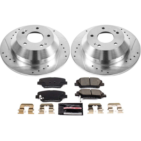 PowerStop Z23 Daily Driver Carbon-Fiber Ceramic Brake Pad and Drilled & Slotted