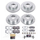 PowerStop Z36 Carbon-Fiber Ceramic Brake Pad with Drilled and Slotted Rotor Kit