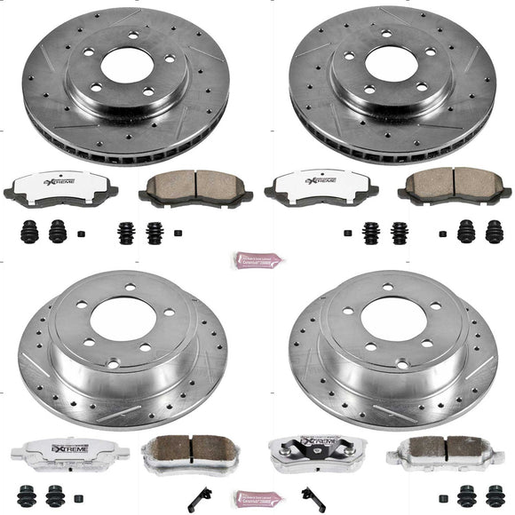 PowerStop Z26 Street Performance Ceramic Brake Pad and Drilled & Slotted Rotor K