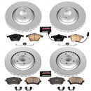 PowerStop Genuine Geomet Coated Rotor and Carbon-Fiber Ceramic Brake Pad Kit