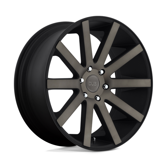 24X10 Dub Shot Calla Matte Black Double Dark Tint 6x139.7 S121240084+20