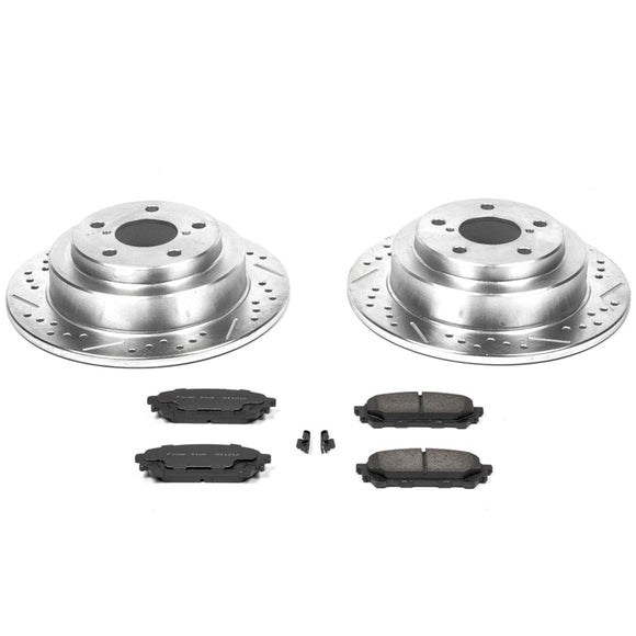 PowerStop Z23 Daily Driver Carbon-Fiber Ceramic Brake Pad and Drilled & Slotted