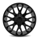 20x10 Hardrock Affliction Gloss Black 5x127/139.7 ET-19 wheel/rim
